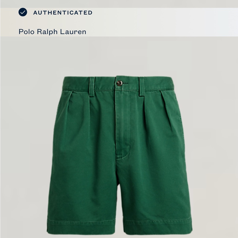 Polo Ralph Lauren Pleated Greent shorts -38